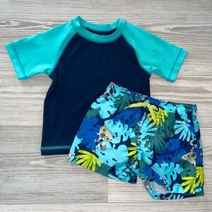 Baby Boy 2-Piece Swim Set Wonder Nation & Gymboree 0–3 Months